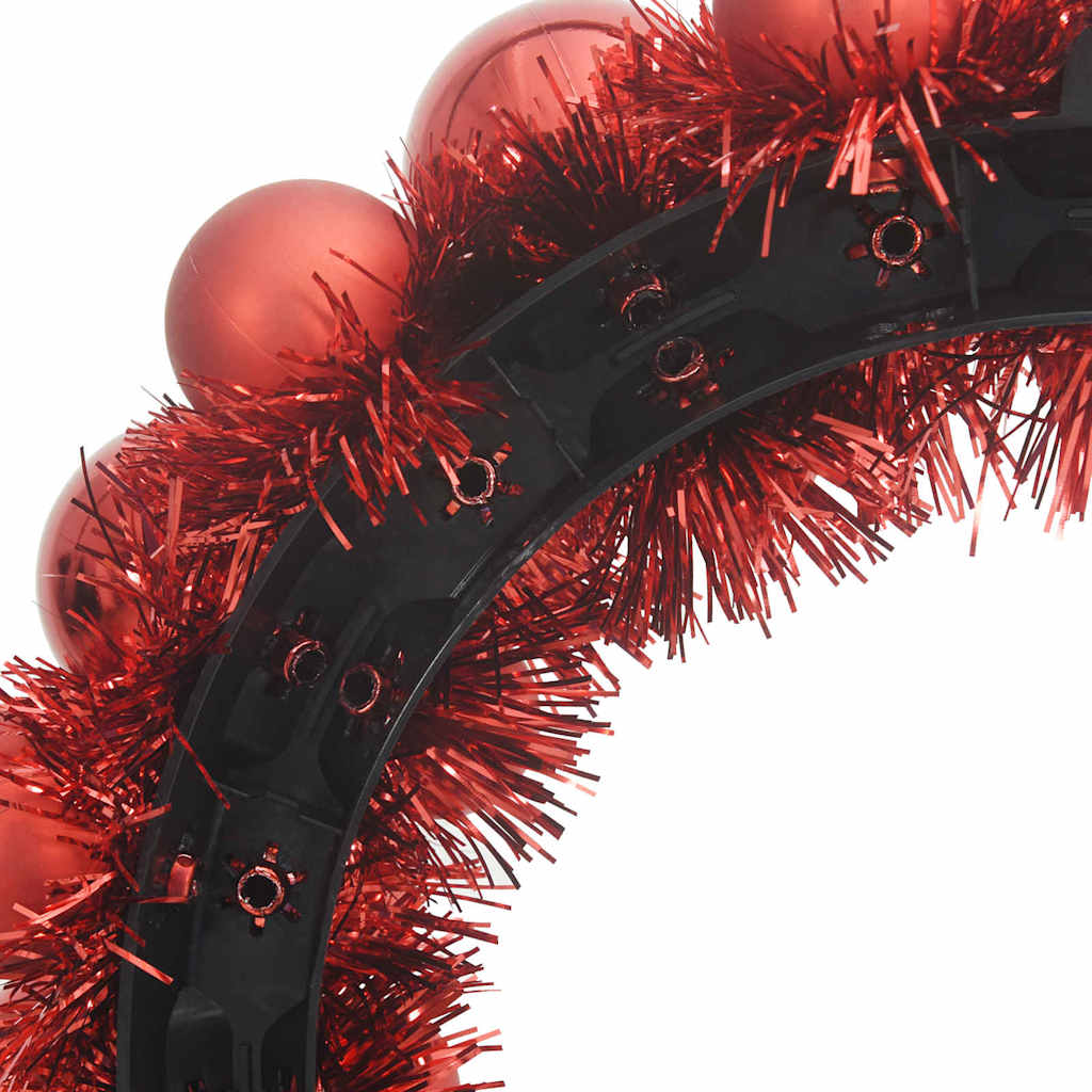 Weihnachtsballkränze 2 pcs Rot 33 x 33 x 7 cm Polystyrol