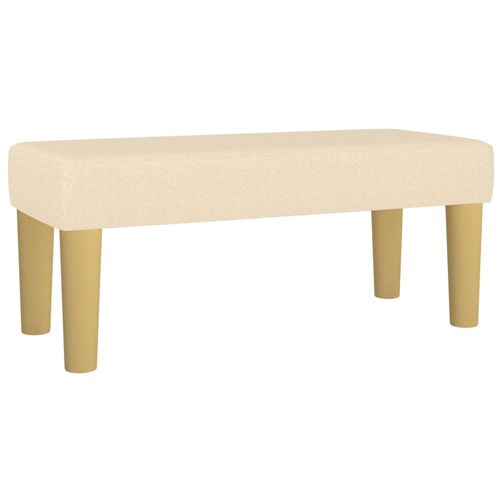 Sitzbank Hellgrau 70x30x30 cm Stoff