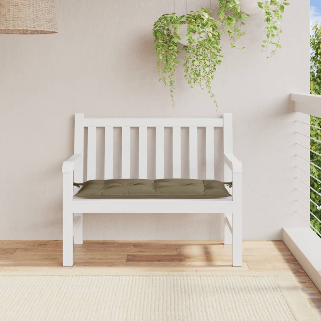 Gartenbank-Auflage Melange Anthrazit 100x50x7 cm Stoff