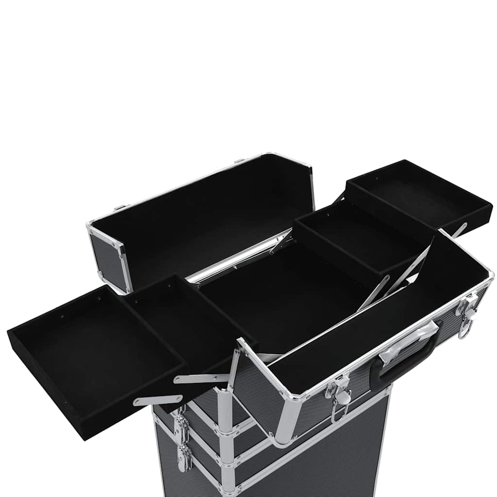Kosmetikkoffer Aluminium Silbern