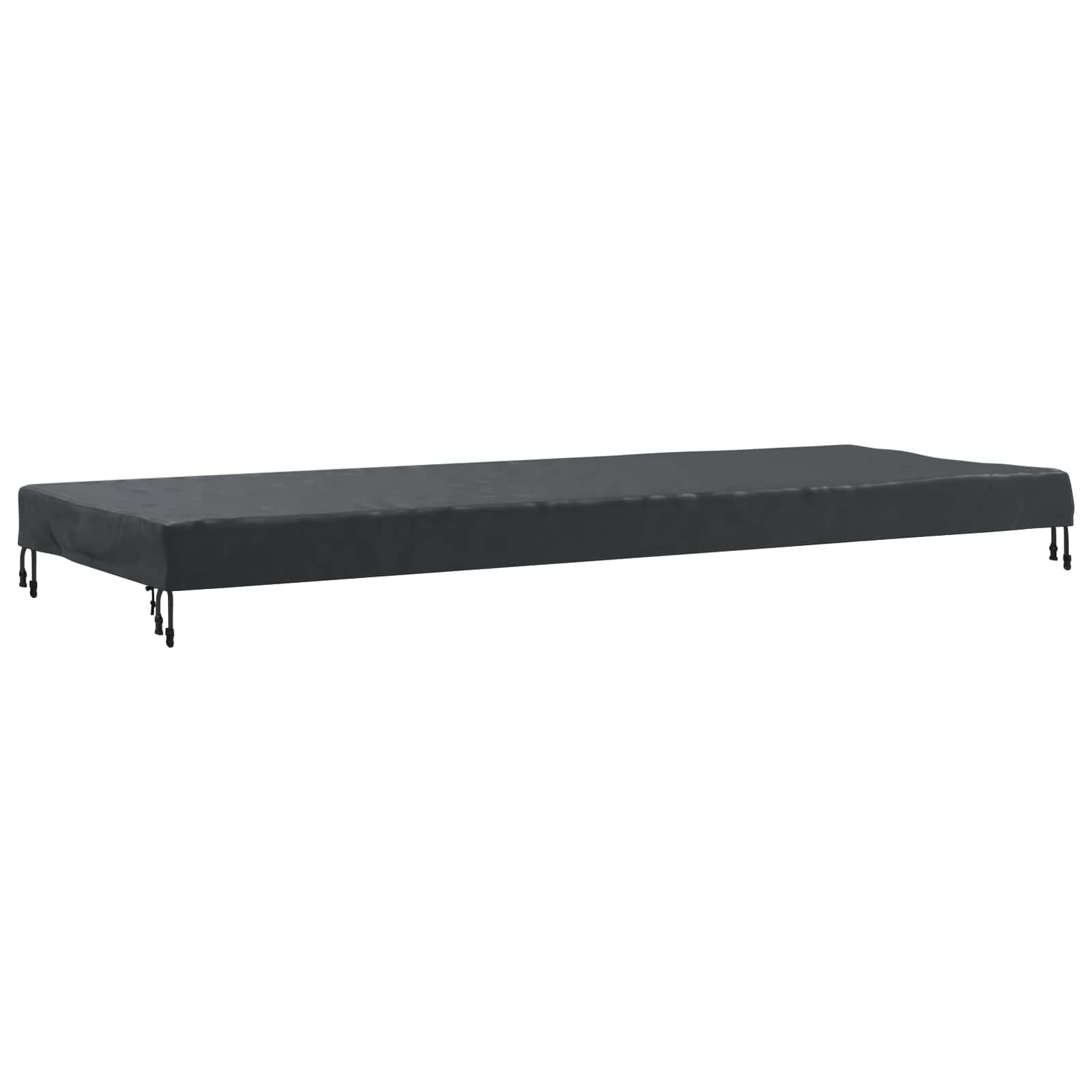 Tischdecken Uni Schwarz 122 x 72 x 15 cm Stoff