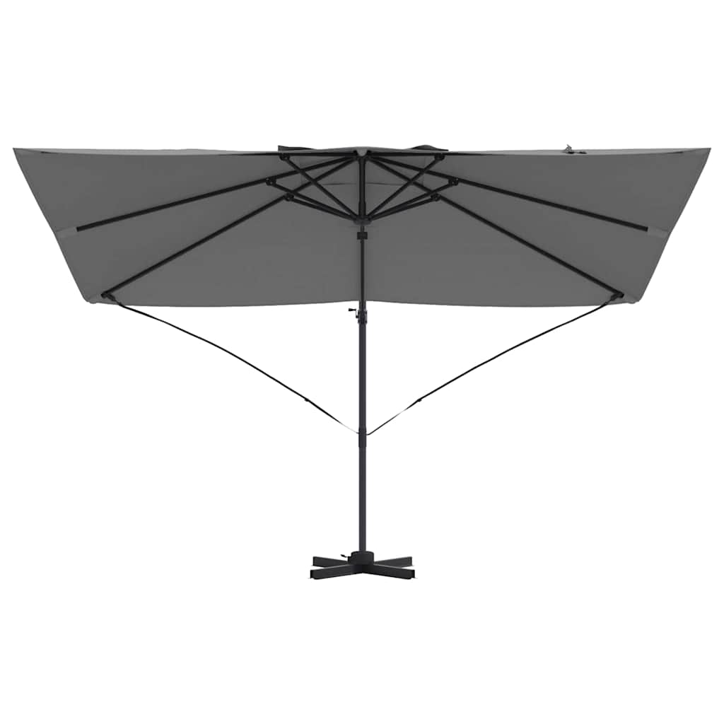 Sonnenschirm Sand 351 x 250 x 260 cm Polyester und Aluminium
