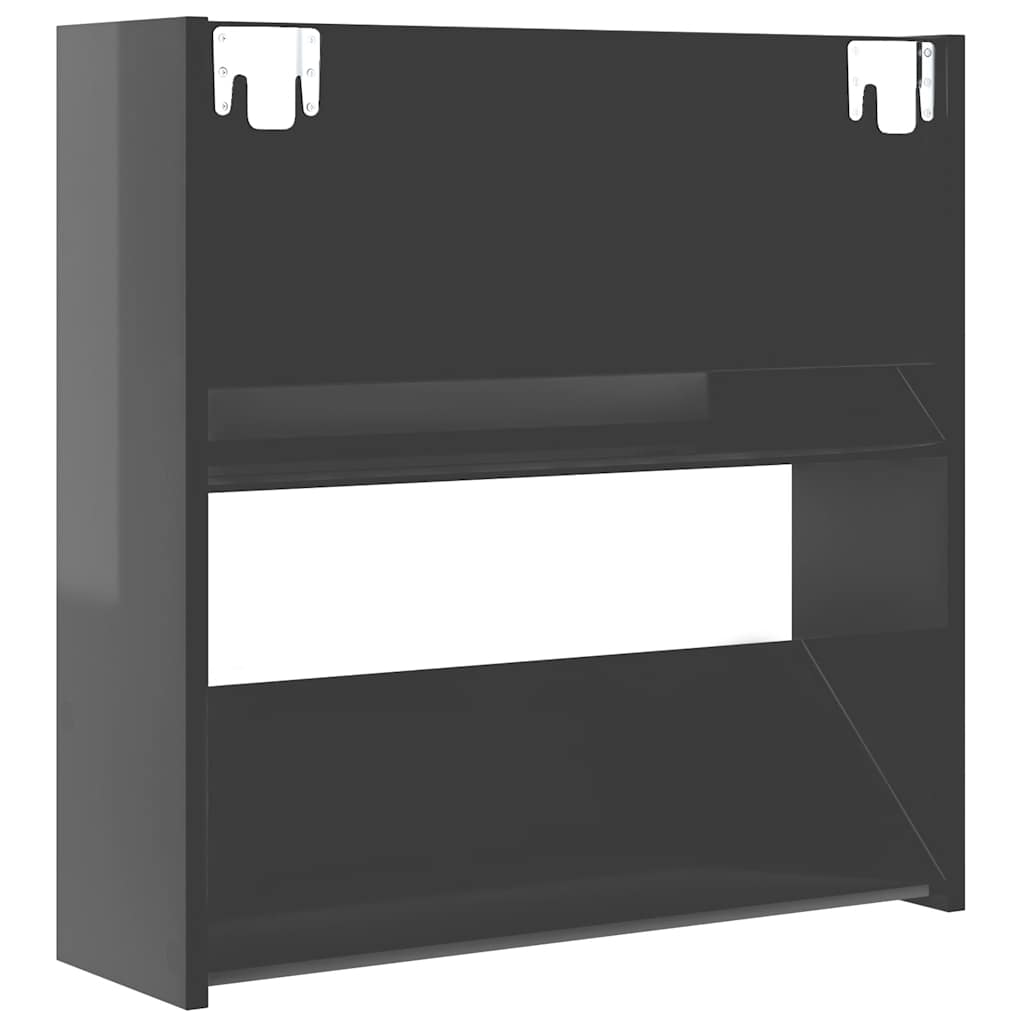 Wand-Schuhschränke 4 Stk. Weiß 60x18x60 cm Holzwerkstoff