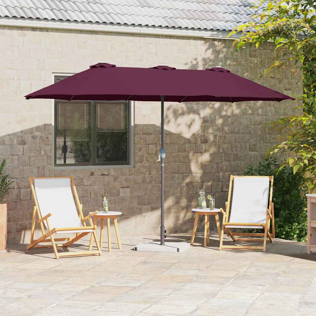 Garten-Sonnenschirm Sand 370 x 197 x 239 cm
