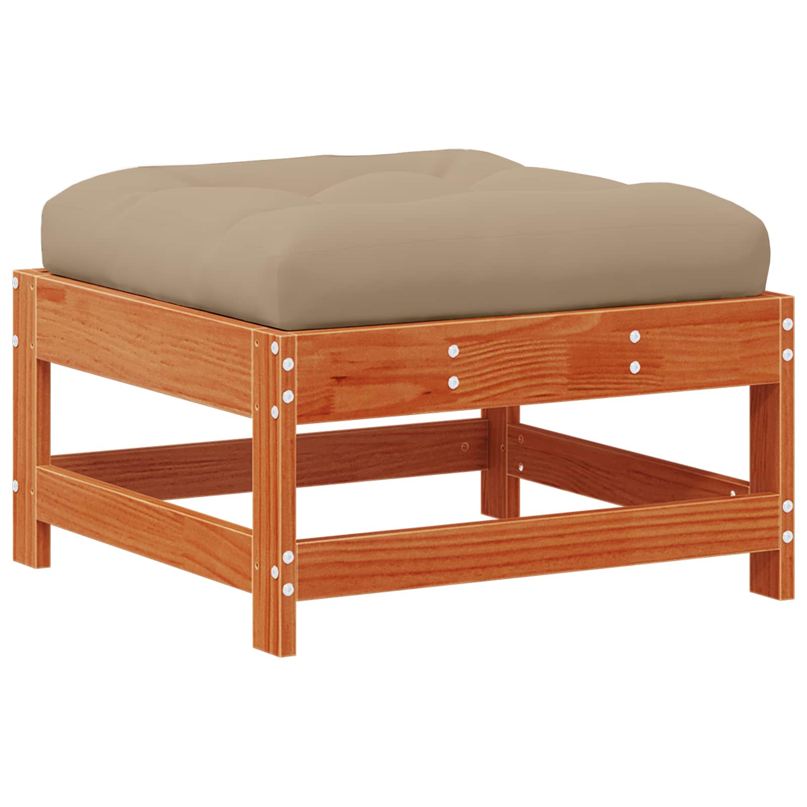 10-tlg. Garten-Lounge-Set mit Kissen Kiefernholz Imprägniert