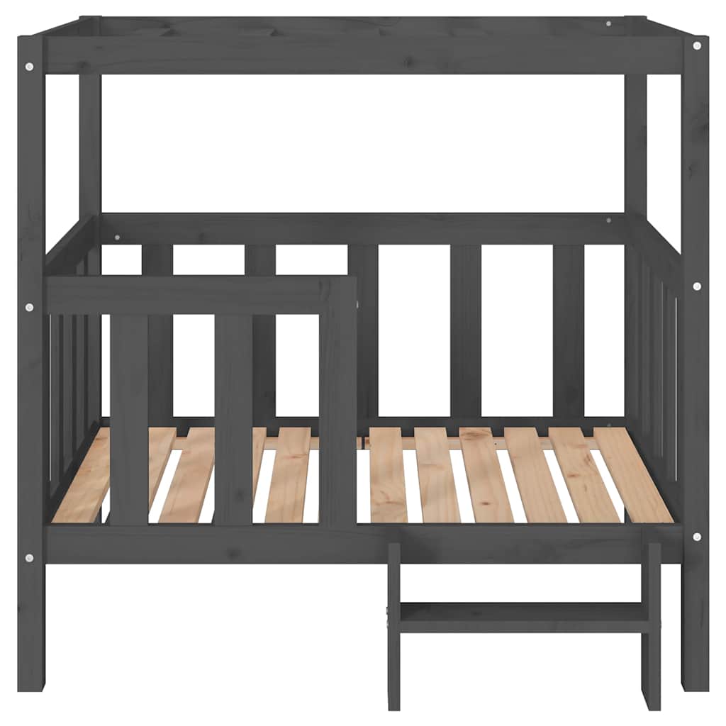 Hundebett Weiß 55,5x53,5x60 cm Massivholz Kiefer