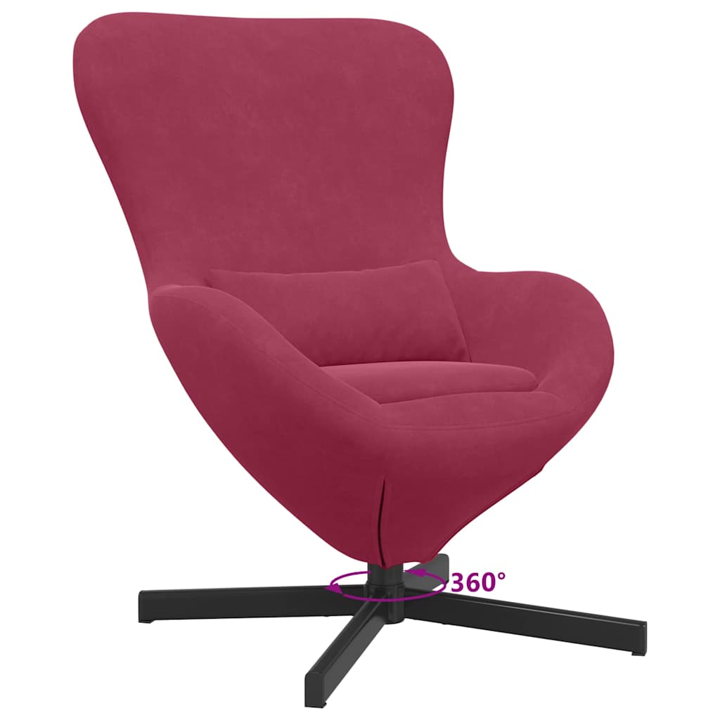 Eiersessel Blau 63 x 73 x 90 cm Samt