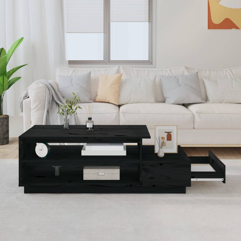 Couchtisch 120x50x40,5 cm Massivholz Kiefer