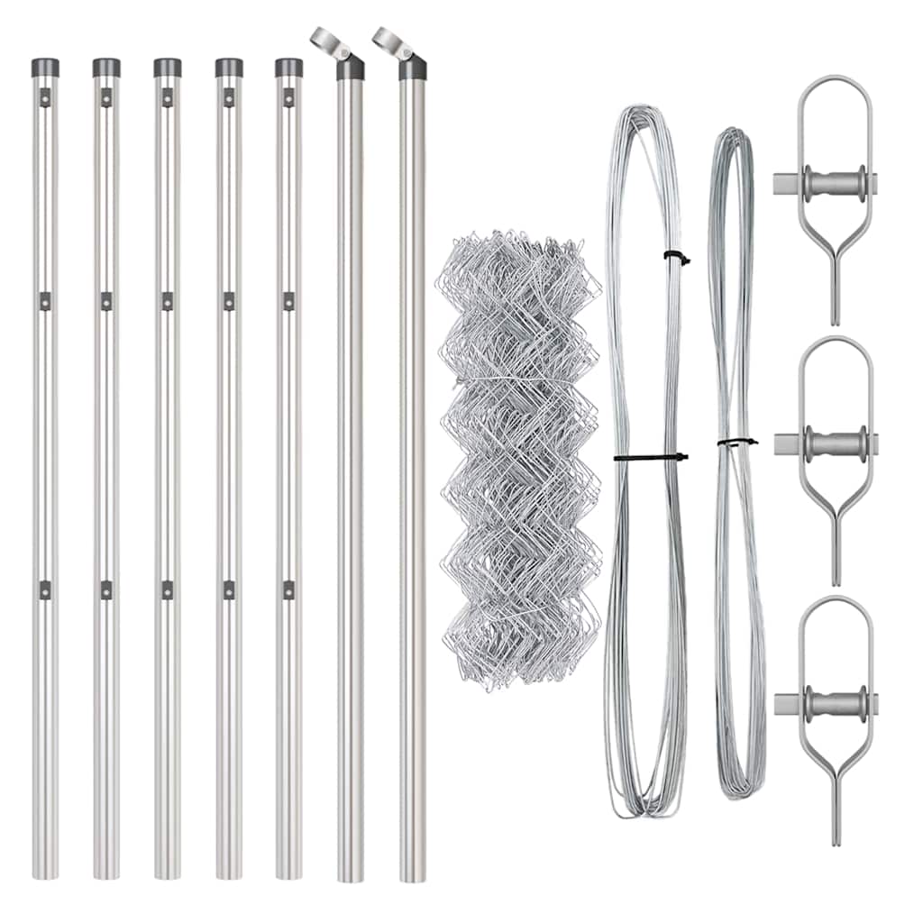 Outdoor Kettenglied-Zaun Erdfixierung 10 x 0,4 m Grün Netz