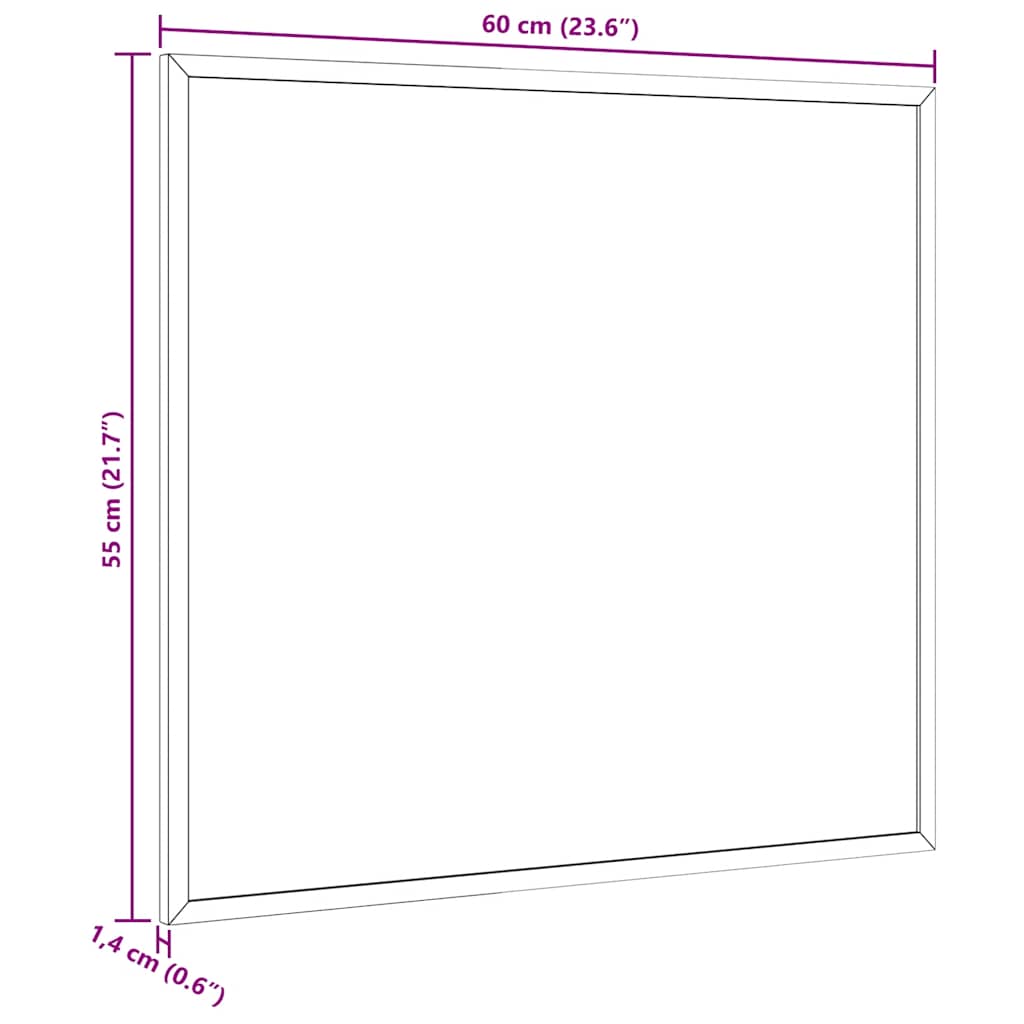 Magnetisches Whiteboard mit massivem Kiefernholzrahmen 40x30 cm
