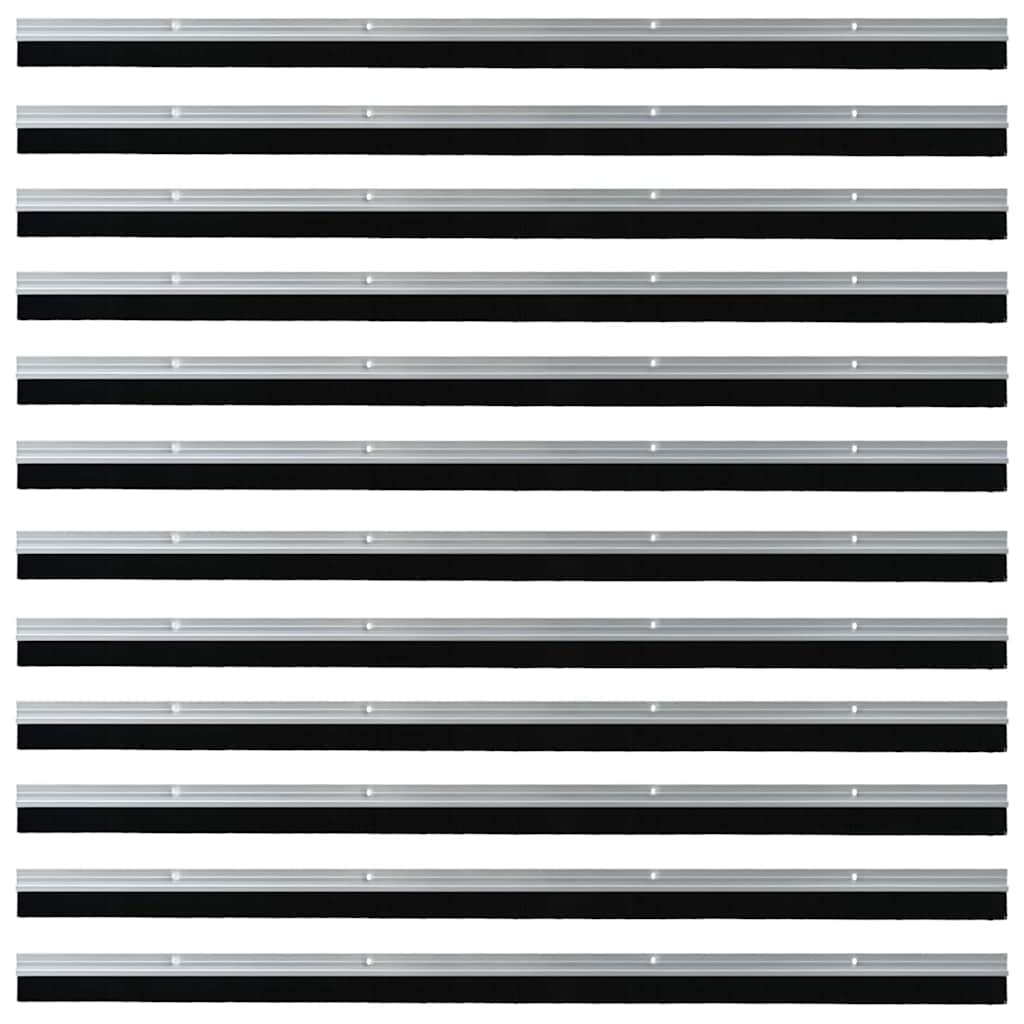 Aufsteck Türbürstendichtungen 2 pcs Braun 100 cm
