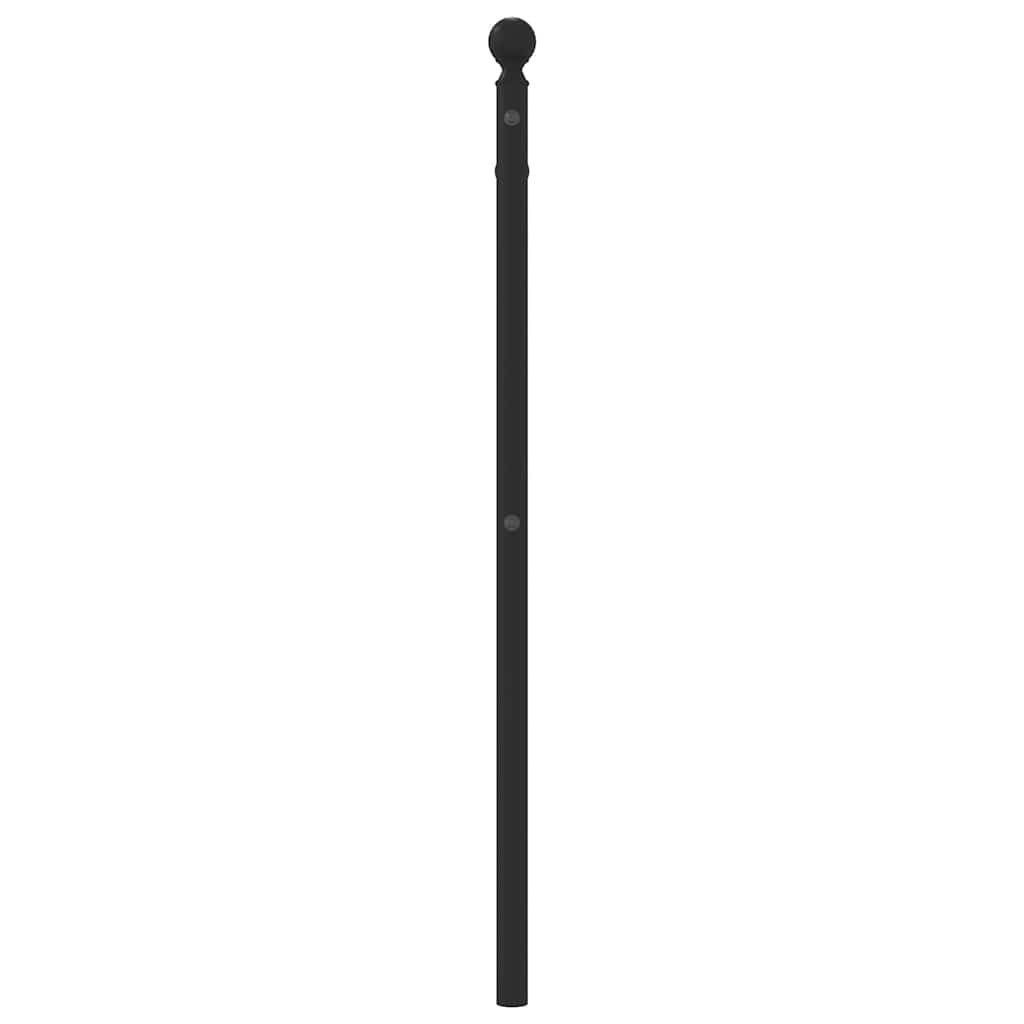 Ersatz-Kopfteil Metall Schwarz 90 cm