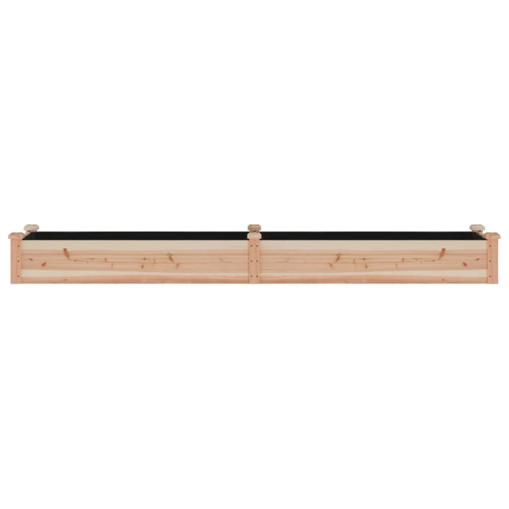 Hochbeet mit Einsatz Grau 120x45x25 cm Massivholz Tanne
