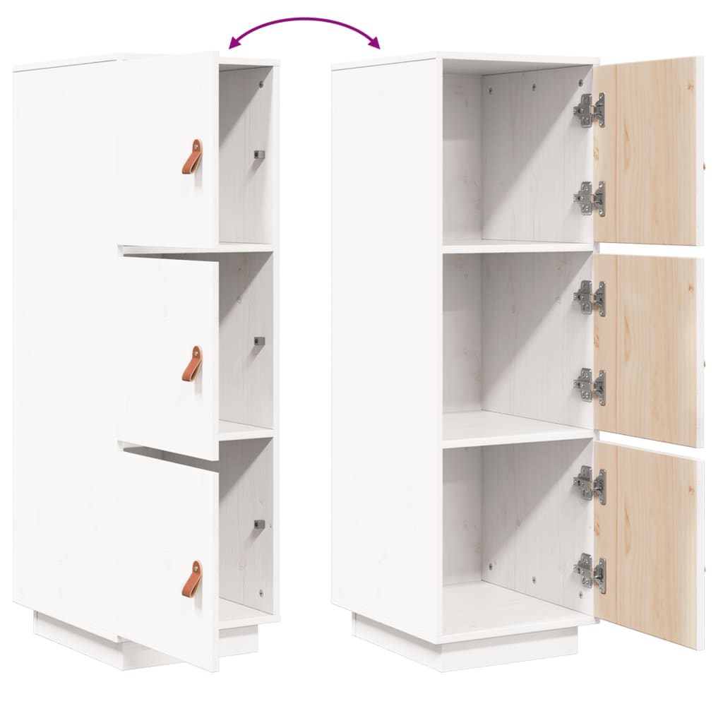 Highboard 34x40x108,5 cm Massivholz Kiefer