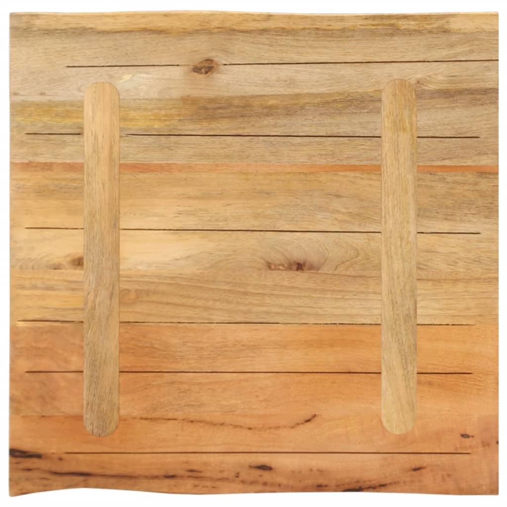Tischplatte 40x40x2,5 cm Rechteckig Massivholz Akazie Baumkante