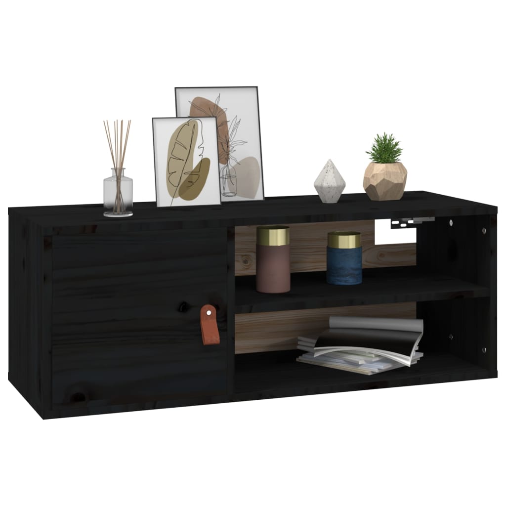 Wandschrank 80x30x30 cm Massivholz Kiefer