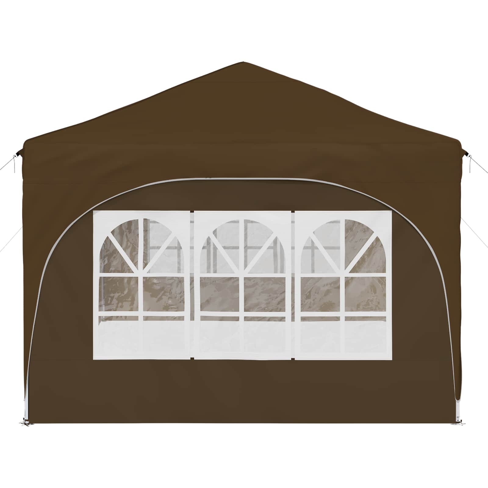 Pop-up Partyzelt 575 x 288 x 245 cm Creme Oxford-Stoff