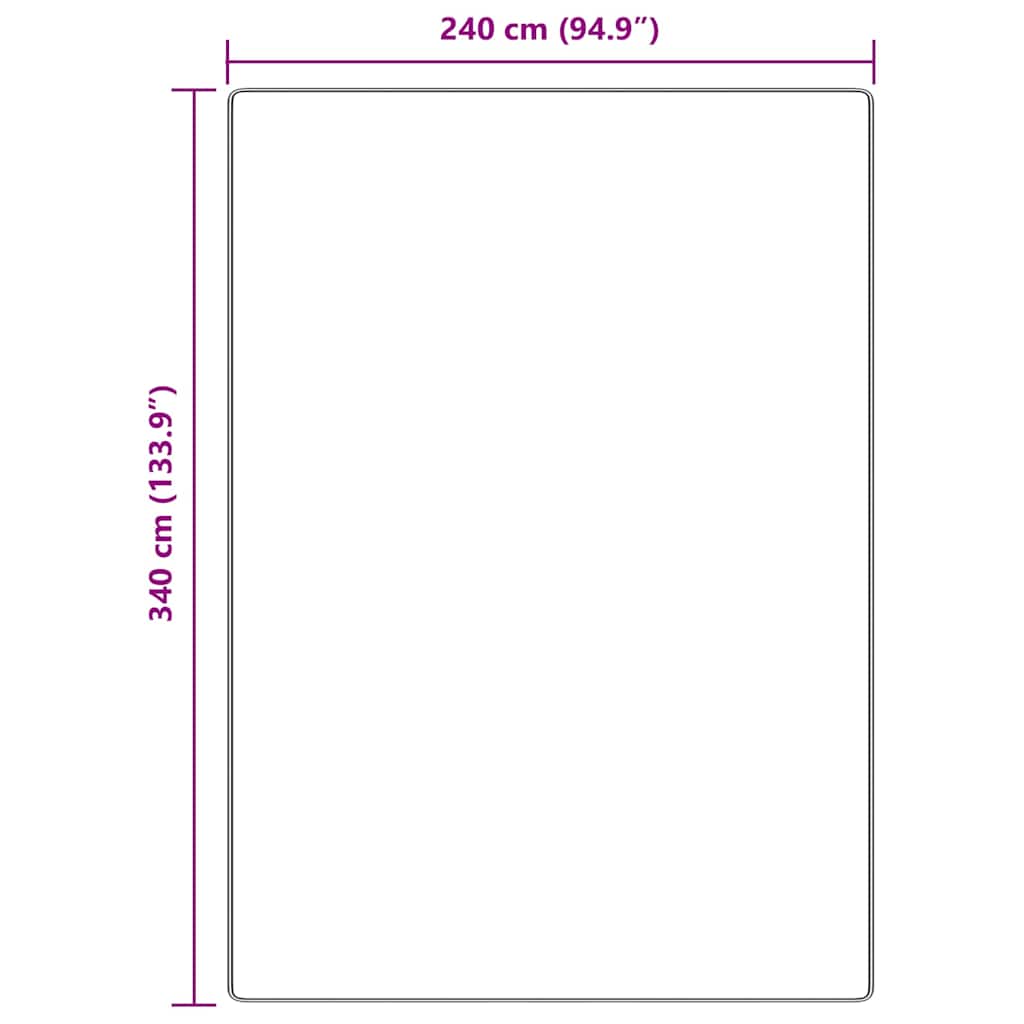 Anti-Rutsch Shaggy Teppich Dunkelgrau 200 x 200 cm PP