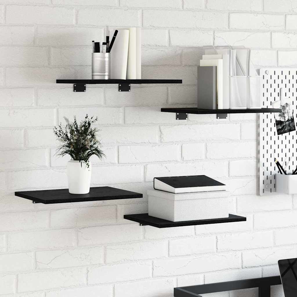 Bücherregal-Bretter 4 Stk. Weiß 40x10x1,5 cm Holzwerkstoff