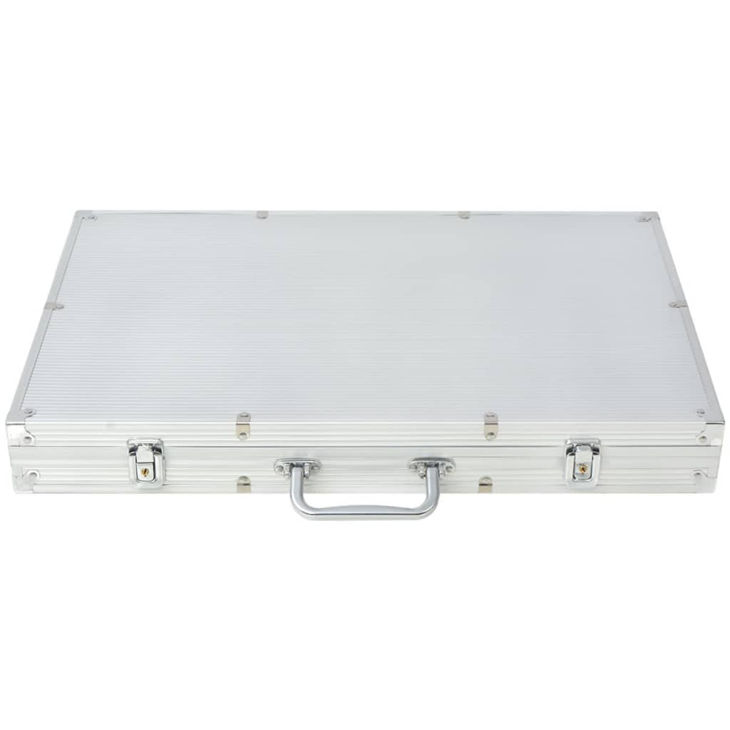 Poker Set mit 500 Chips Aluminium