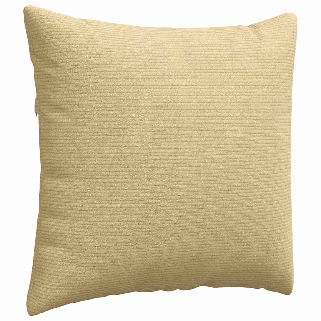 Sofakissen 2 Stück Hellgrau 50 x 30 cm Cordstoff