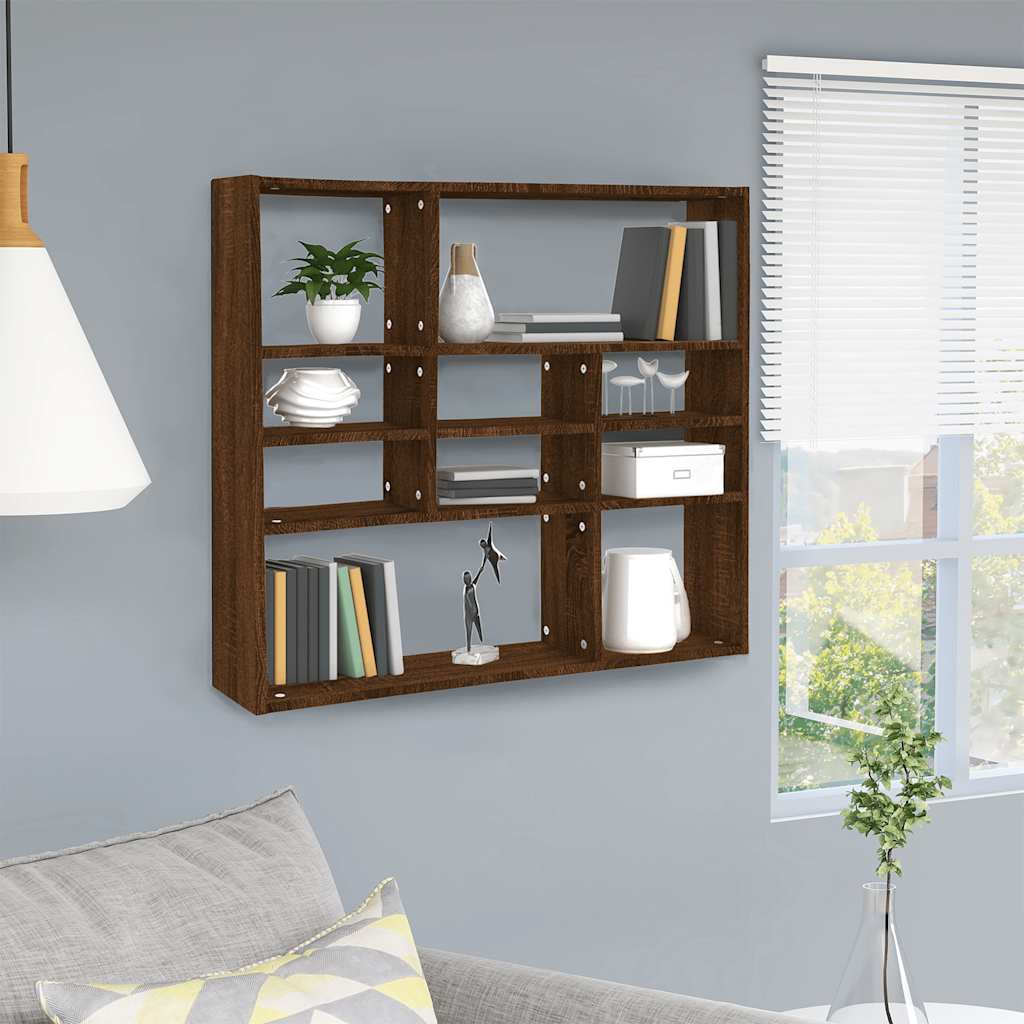 Wandregal Weiß 90x16x78 cm Holzwerkstoff