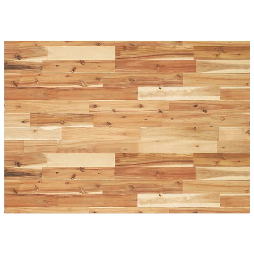 Tischplatte Rechteckig 60x50x2 cm Massivholz Akazie