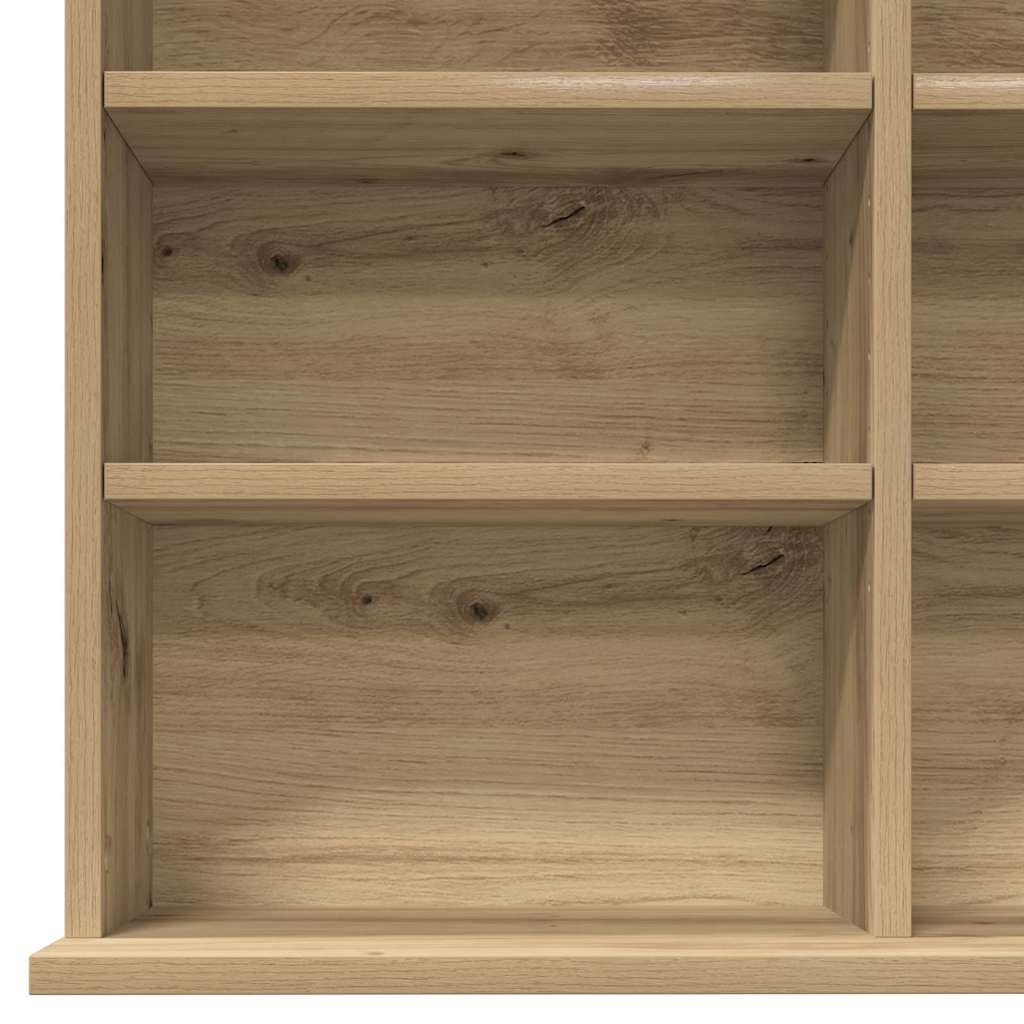 CD Regal Schwarz Eichen-Optik 101 x 23 x 177,5 cm Holzwerkstoff
