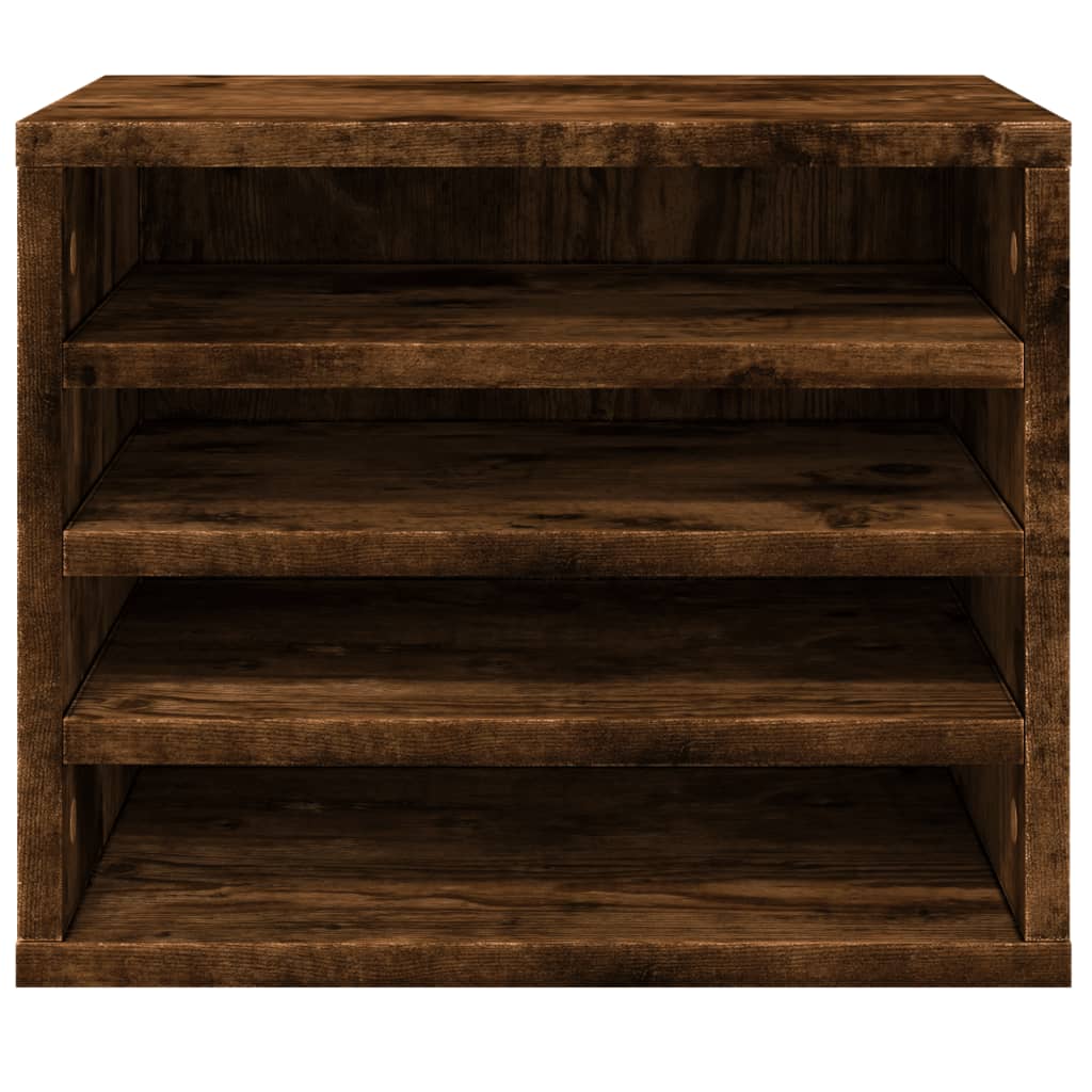 Schreibtisch-Organizer Weiß 36x26x29,5 cm Holzwerkstoff