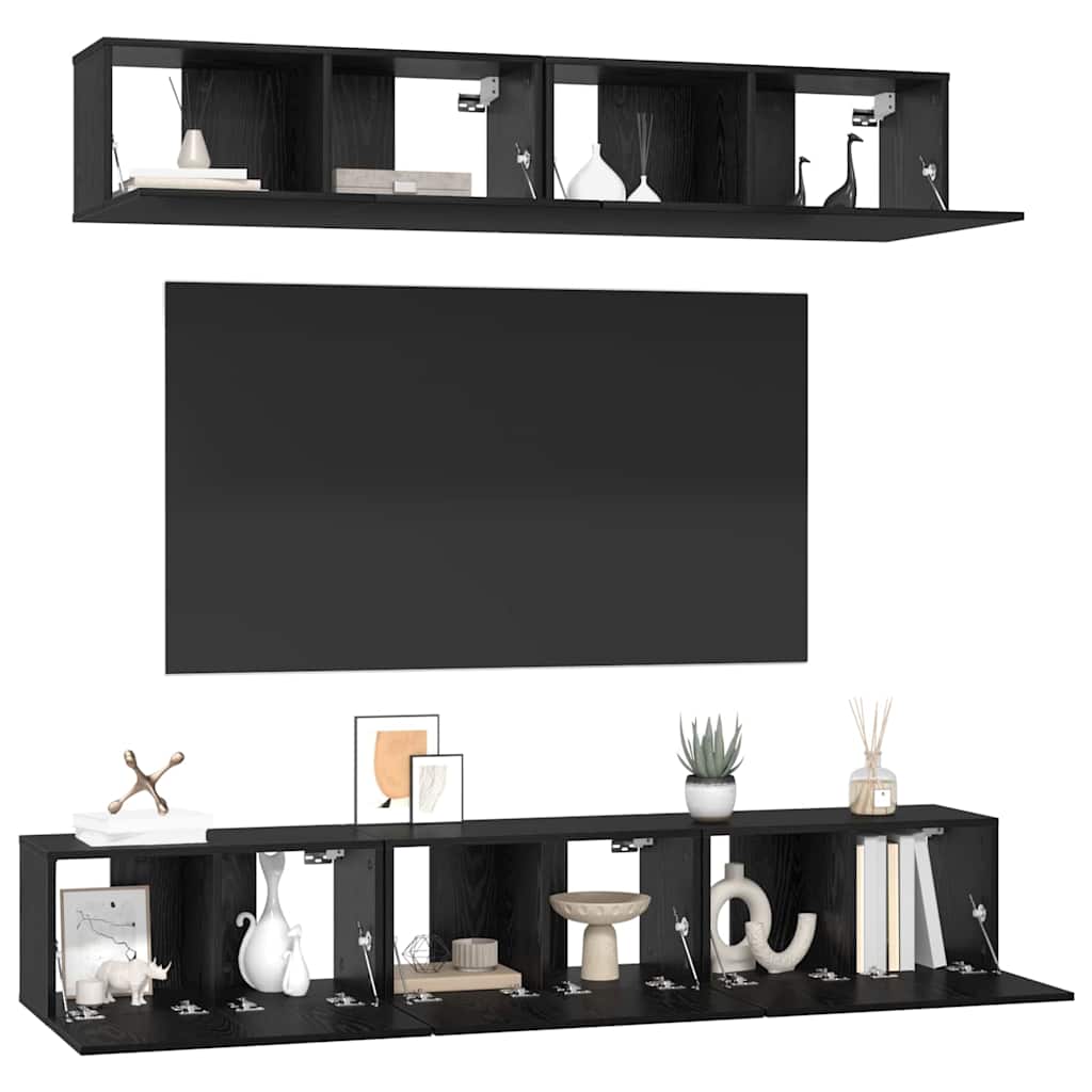 5-tlg. TV-Schrank-Set Weiß Holzwerkstoff