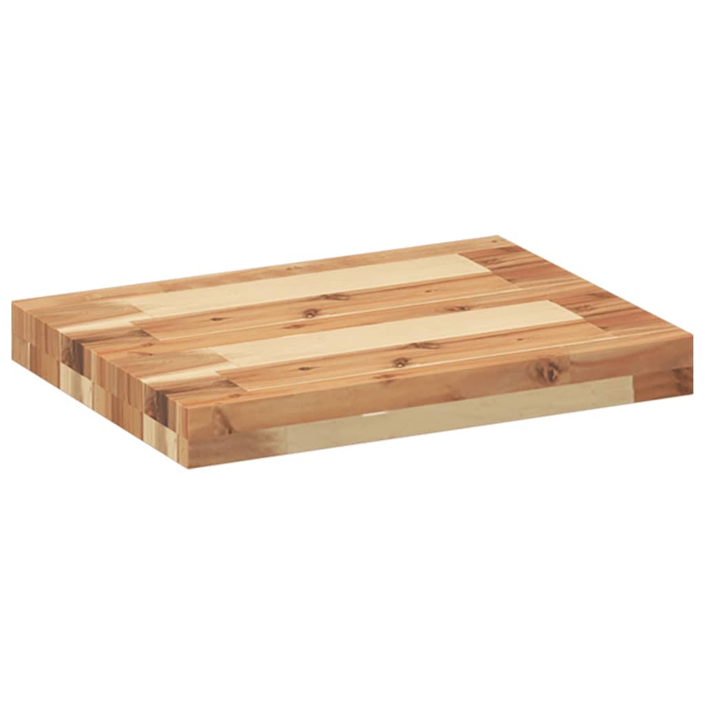 Tischplatte 40x20x2 cm Rechteckig Massivholz Akazie