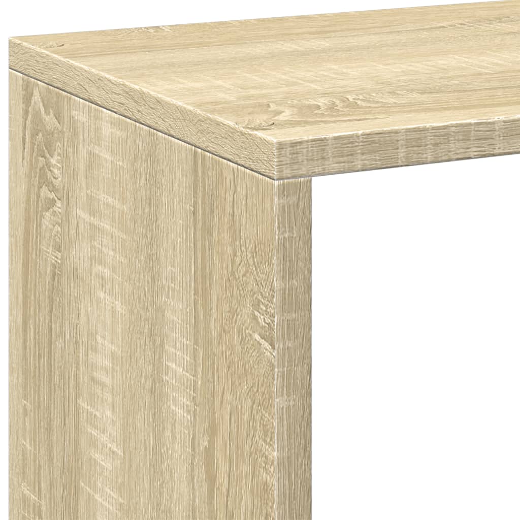 Bücherregal Weiß 137,5x29x137,5 cm Holzwerkstoff