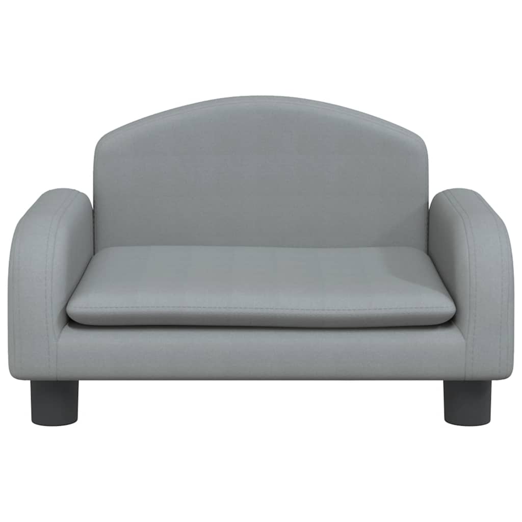 Kindersofa Creme 70x45x30 cm Stoff