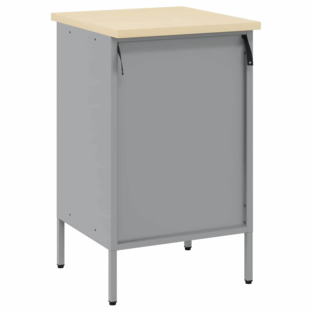Werkbank mit Schubladen Schwarz und Grau 50 x 55 x 85 cm