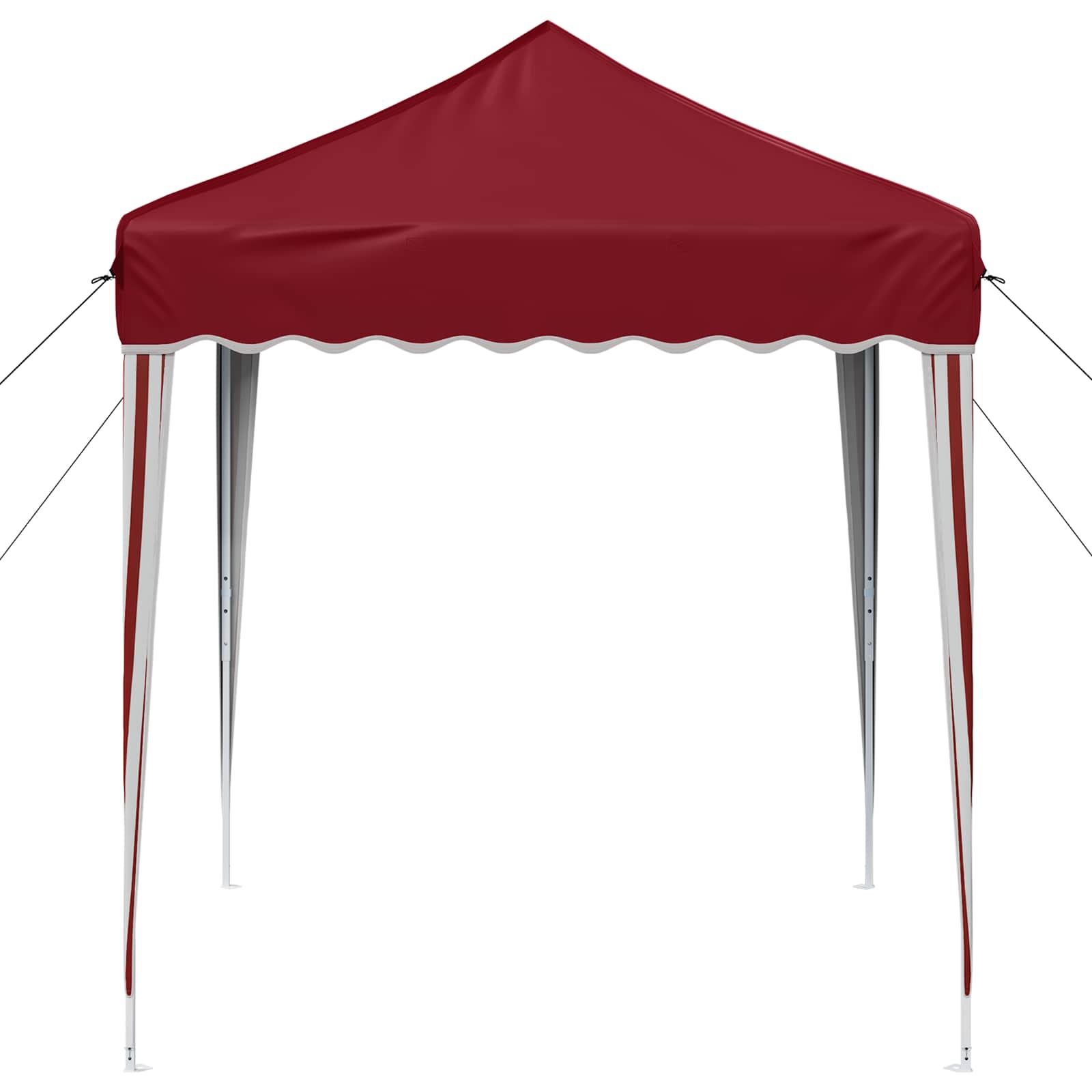 Pop-up Partyzelt 195 x 195 x 245 cm Creme Oxford-Stoff