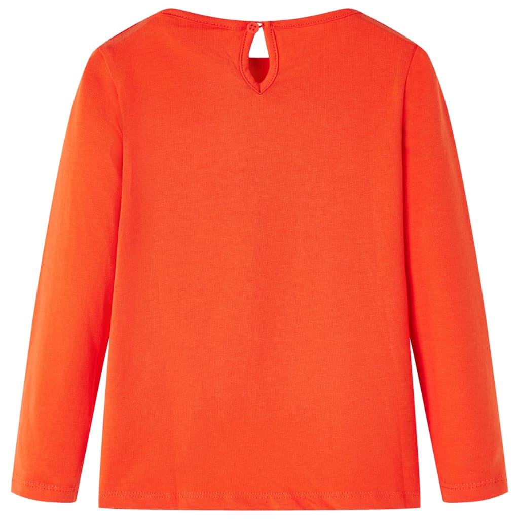 Kinder-Langarmshirt Dunkles Ocker 128