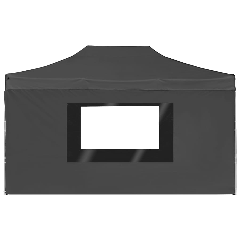 Profi-Partyzelt Faltbar mit Wänden Aluminium 3×3m Weiß