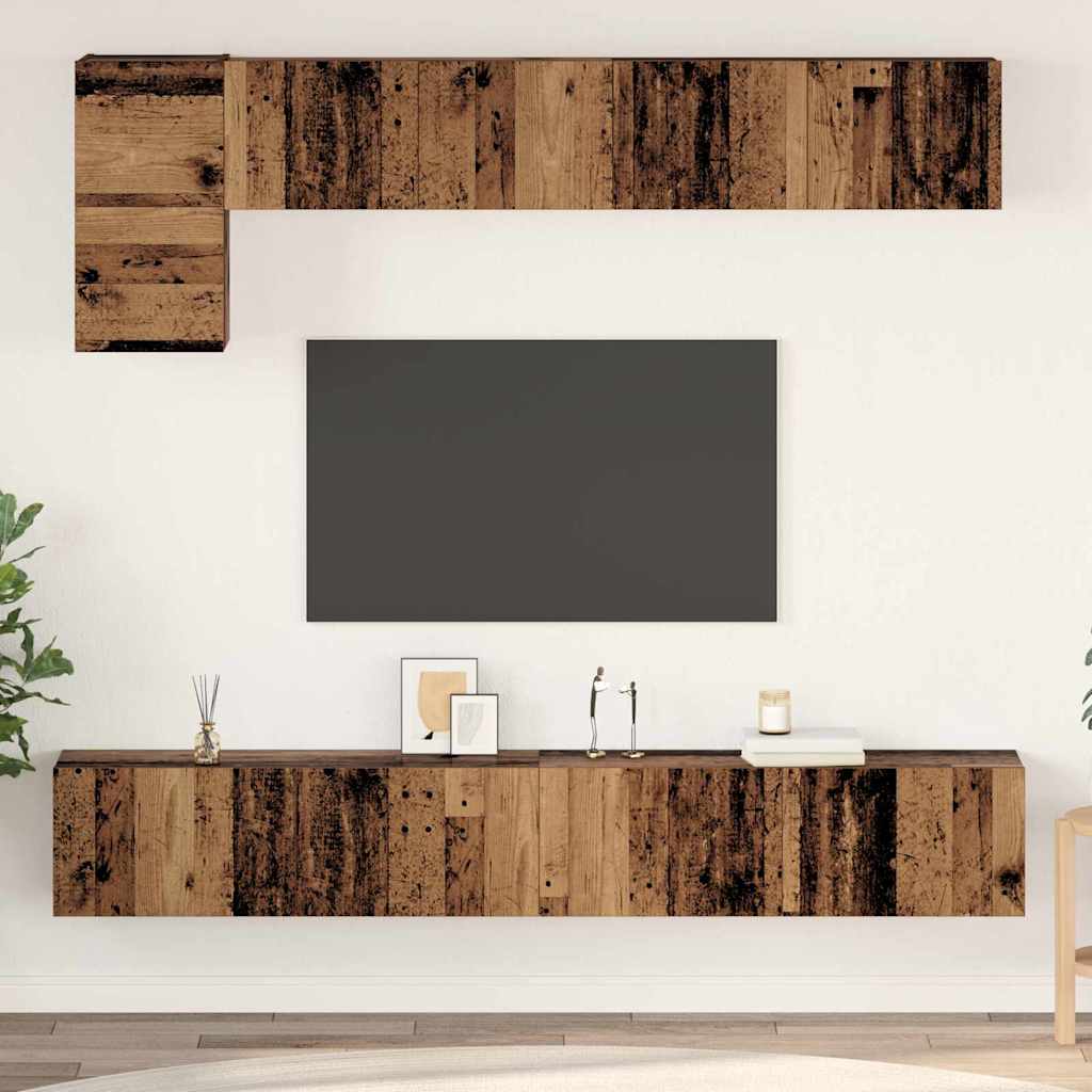 5-tlg. TV-Schrank-Set Weiß Holzwerkstoff