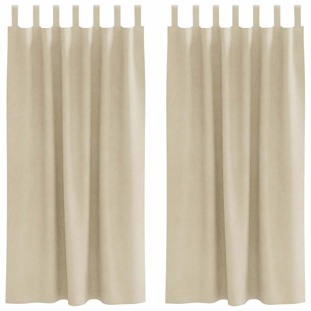 Verdunkelungsvorhänge 2 pcs Schwarz 140 x 140 cm Samt