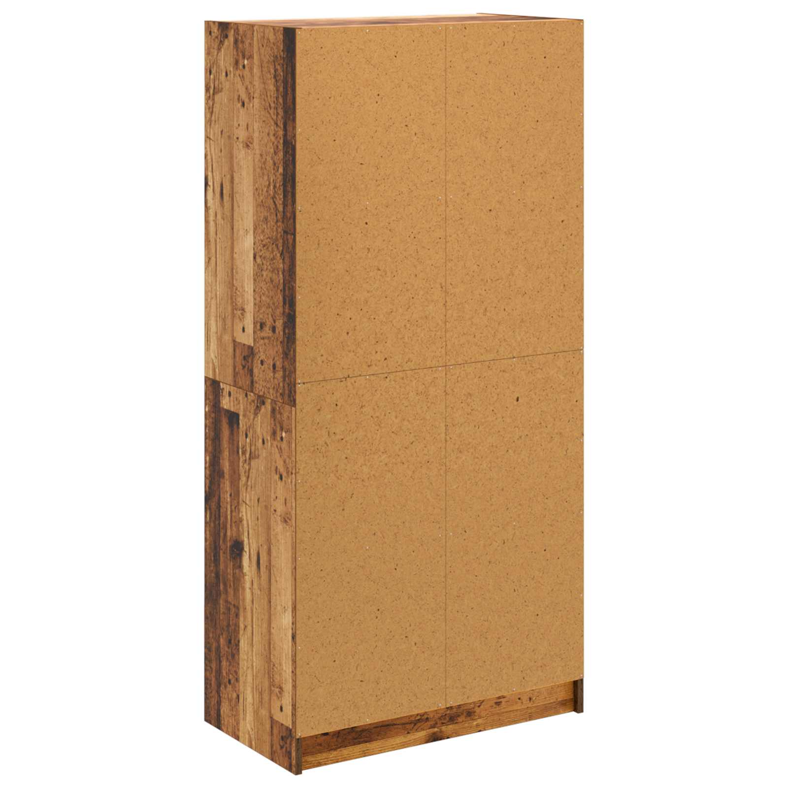 Bücherschrank mit Türen Weiß 136x37x142 cm Holzwerkstoff