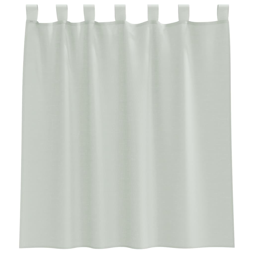 Voile Vorhänge mit Ösen 2 Stk. Apfelgrün 140x140 cm