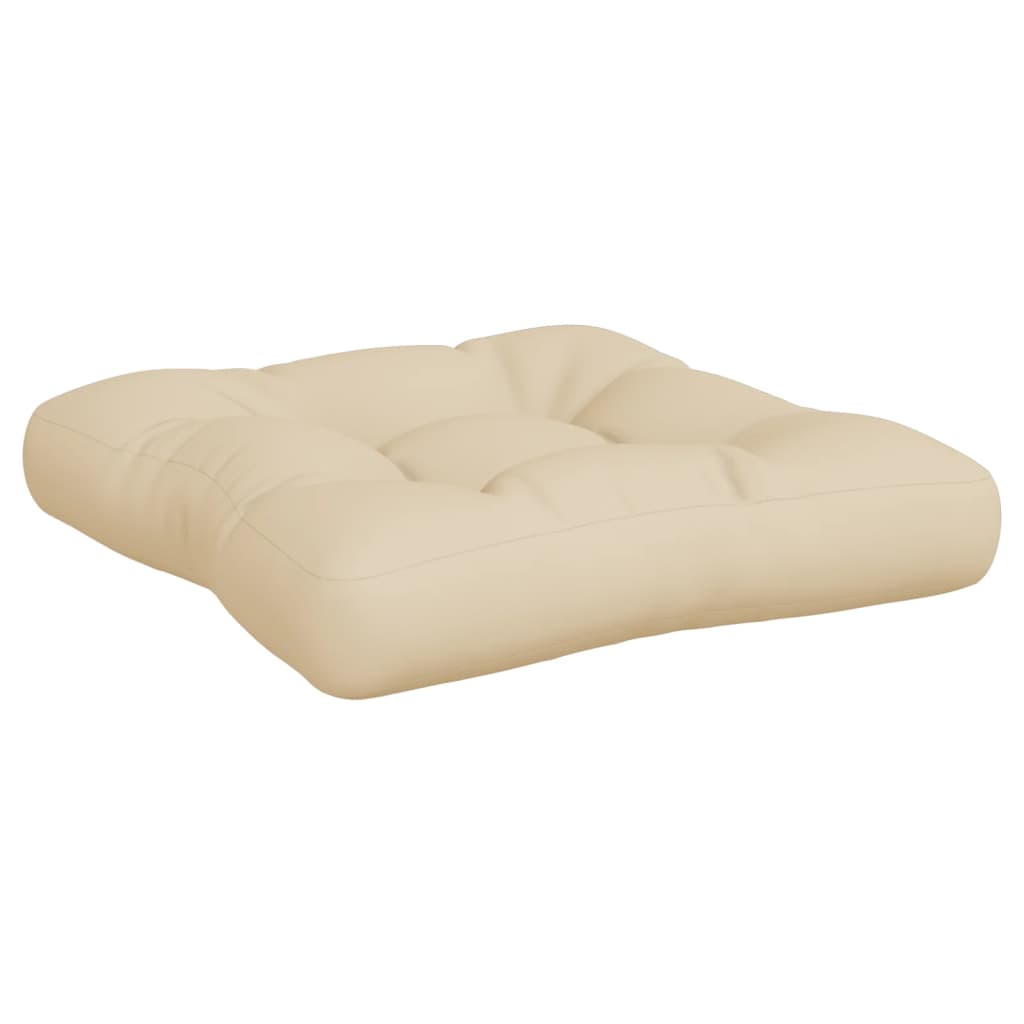 Palettenkissen 3-tlg. Taupe Stoff