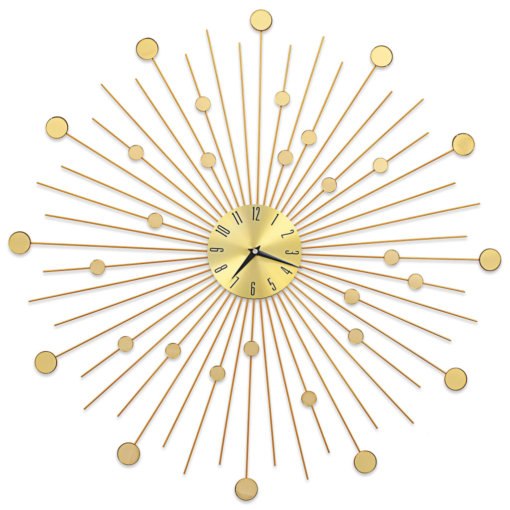 Wanduhr Metall 70 cm Golden