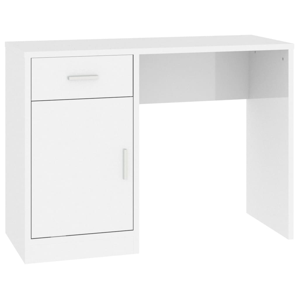 Schreibtisch mit Schublade und Schrank Eiche 100x40x73 cm