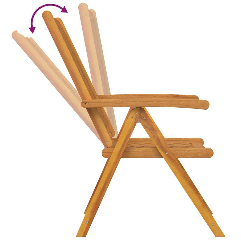 Garten Essgruppe 3 Stk. Braun Massivholz Akazie