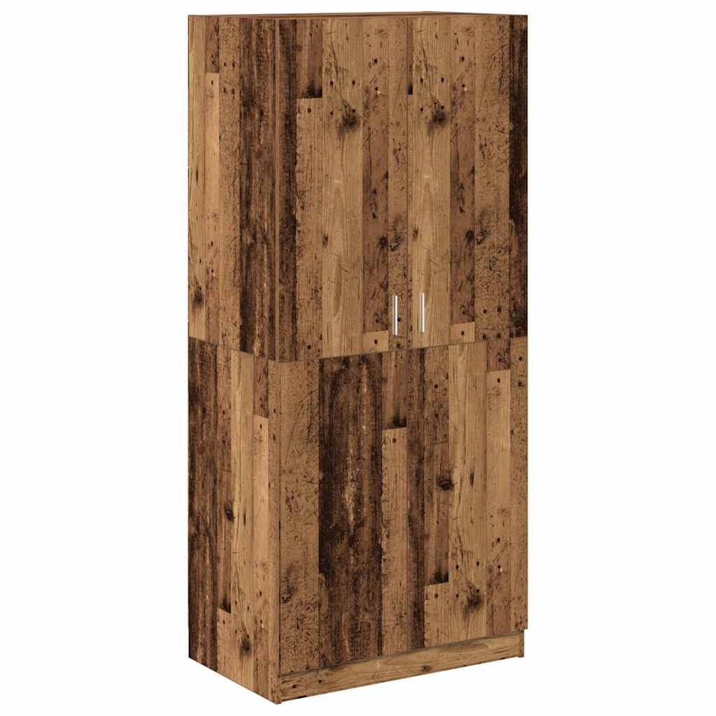 Kleiderschrank Weiß 80x52x180 cm Holzwerkstoff