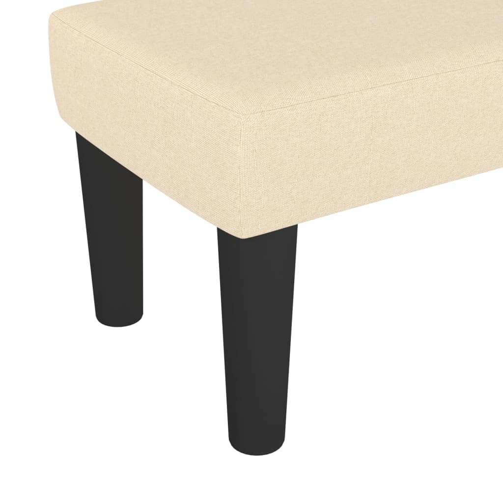 Sitzbank Hellgrau 70x30x30 cm Stoff