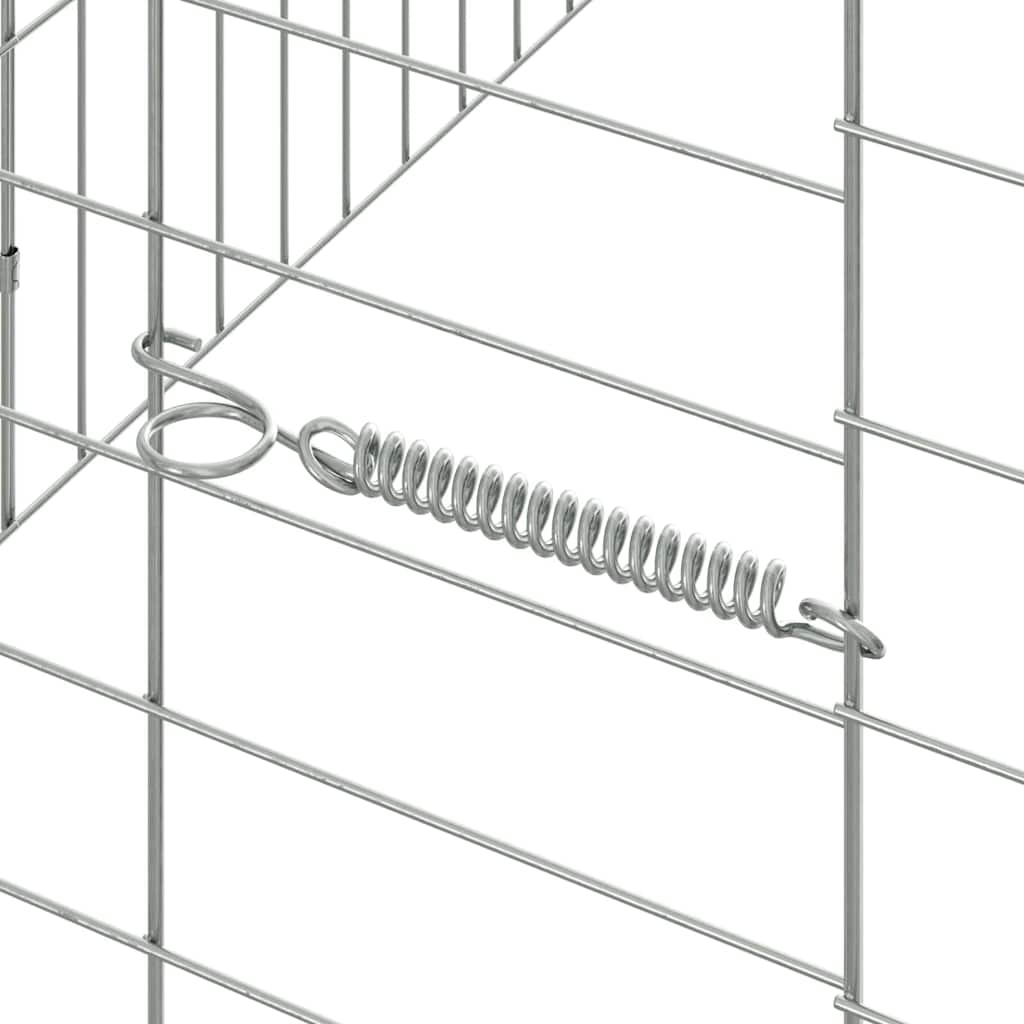 Hasenkäfig Silber 100 x 78 x 78 cm Verzinkter Stahl