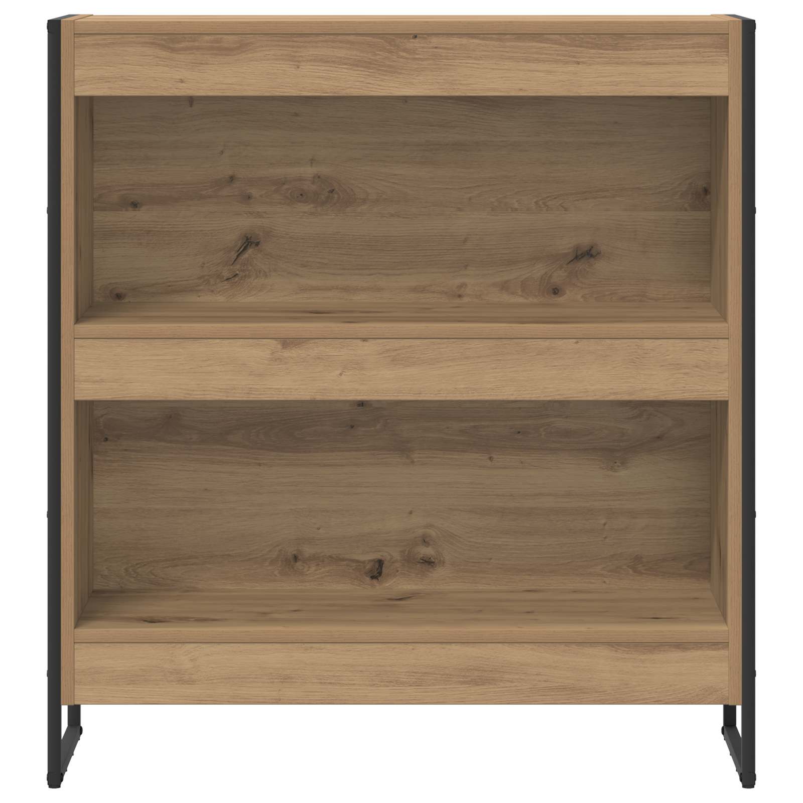 Bücherregal 2 pcs Schwarz Eichen-Optik 60 x 30 x 189,5 cm