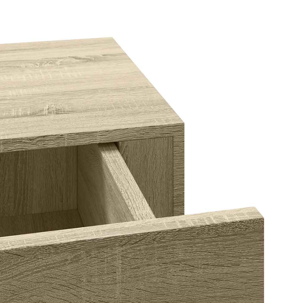 Wandregal mit Schublade Weiß 40x23,5x10 cm MDF